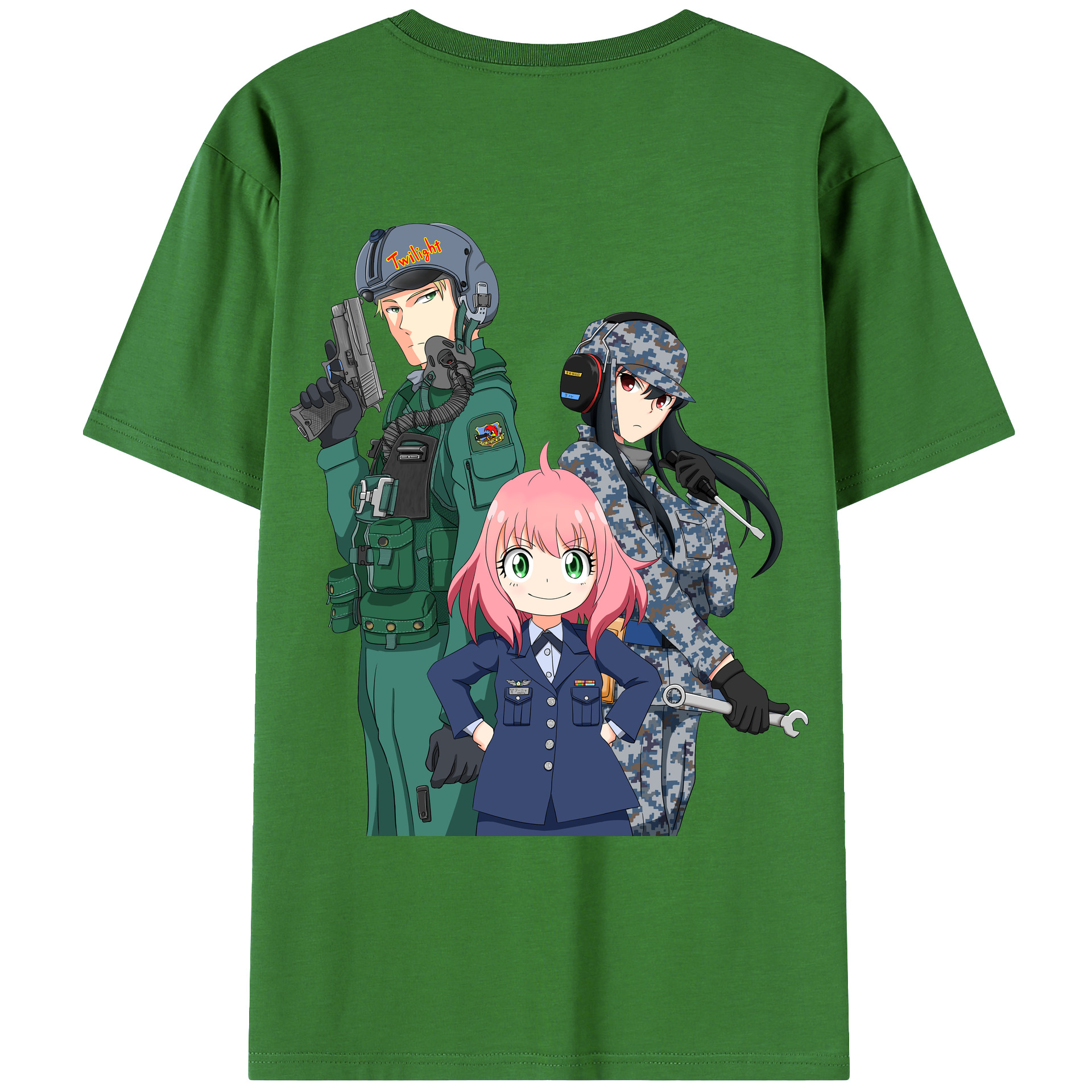 （画像用） SPY×FAMILY间谍家家酒 レディース半袖Tシャツ(バックプリント)
